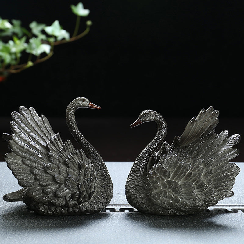 Color Hanging Swan Tea Pet
