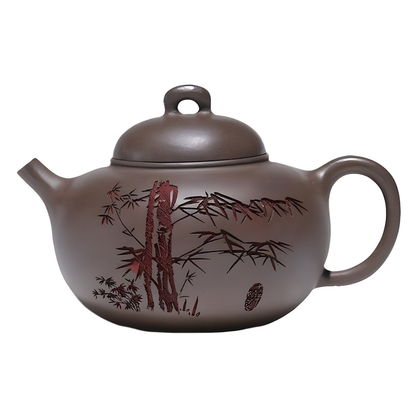 Yixing lila ton topf raw erz kalk segment schlamm handgemachte grün bambus lila sand teekanne