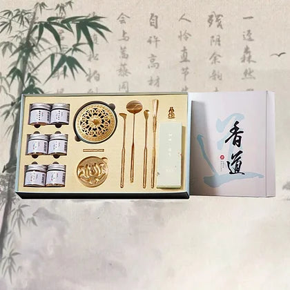 beginner's incense burner set，Chinese Incense Burner Kit,Powder Incense Making Kit,Agarwood Incense Burner Kit,Powder Incense Burner Kit,Incense Burners Set(Incense Kit with Sandalwood Powder)