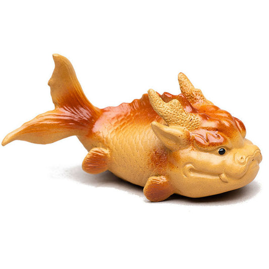 Carp Leaping Tea Pet