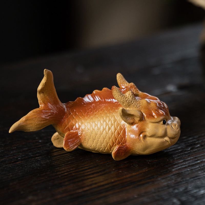 Carp Leaping Tea Pet