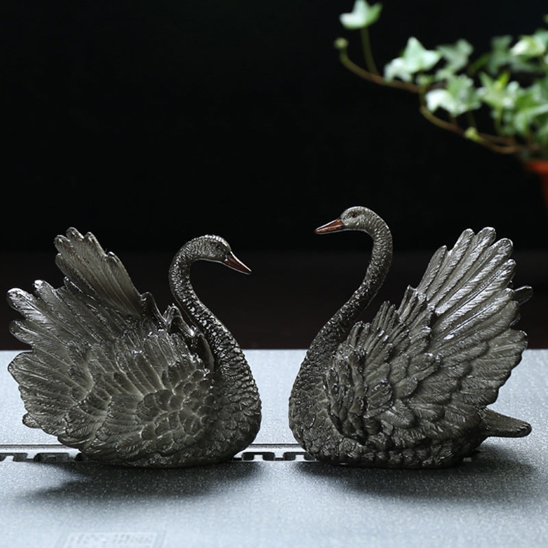 Color Hanging Swan Tea Pet