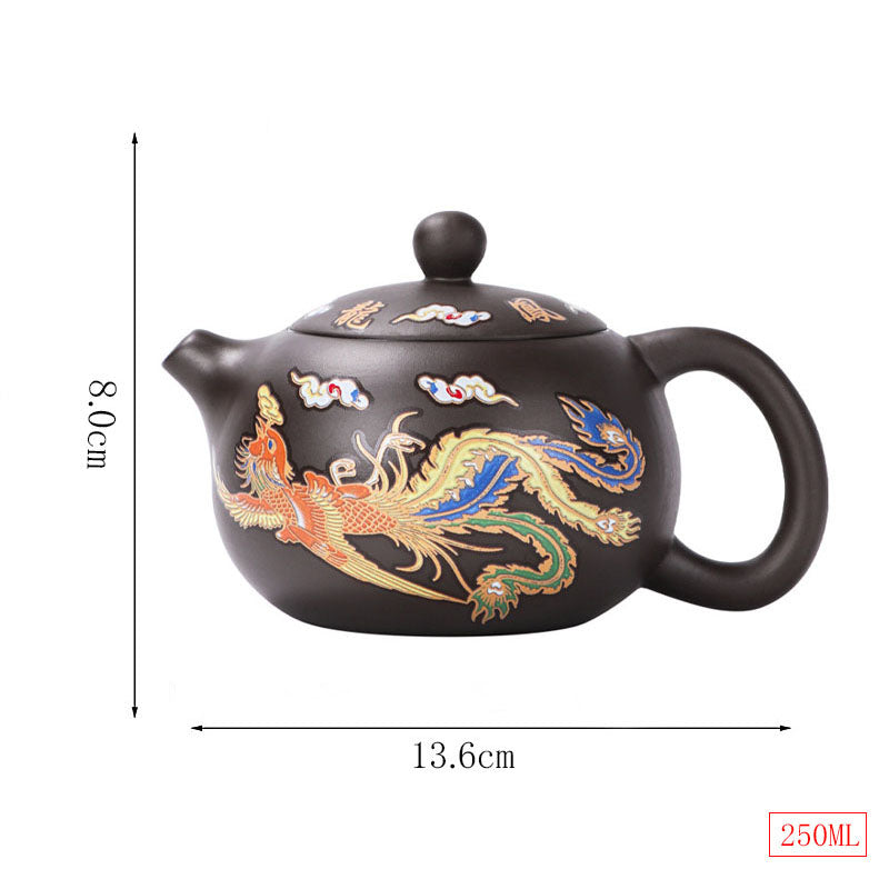 Color-Changing  Phoenix Teapot