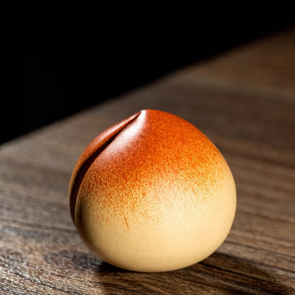 Flaches Pfirsich-Teetier