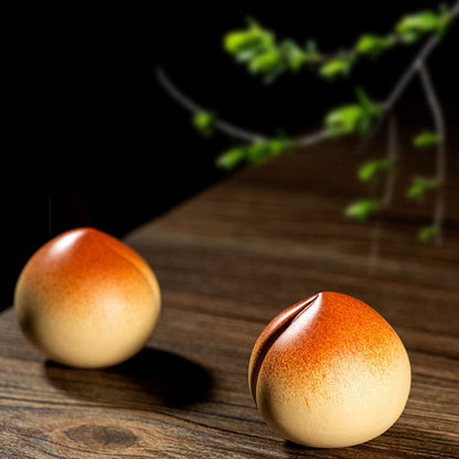 Flaches Pfirsich-Teetier