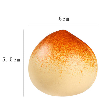 Flaches Pfirsich-Teetier