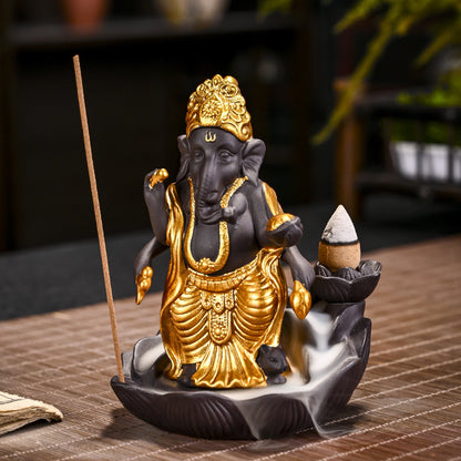 Backflow incense burner Home aromatherapy burner Creative India Elephant South East Asia Elephant God