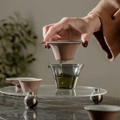 Japanese travel simple ceramic kung fu tea set