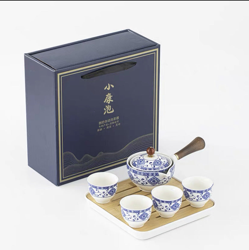 Tea set Small set Lazy automatic tea making artifact Tea pot Portable travel tea set Household Japanese simple